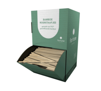 Roerstaafjes bamboe doos