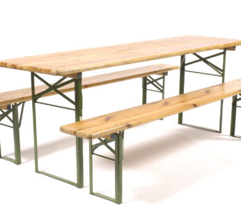Bank Tafel set hout 220x 60cm