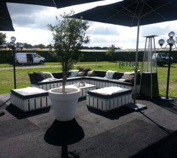 Black & White loungeset met kussens
