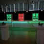 Lounge rechte bar wit 8,8 m + 3 x achterkast